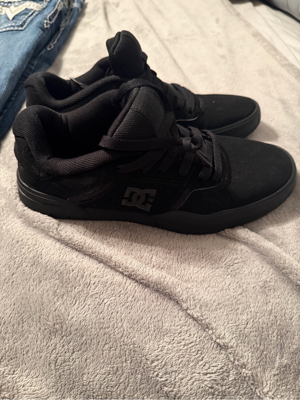 DC Men's All-Black Skate Sneakers